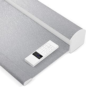 Zshine Motorized Blackout Window Blinds Customize Width (23-95 Inches) Remote Control Wireless and Rechargeable Roller Shades Blinds for Windows, Home, Office, Hotel, Club, Restaurant(82141G)