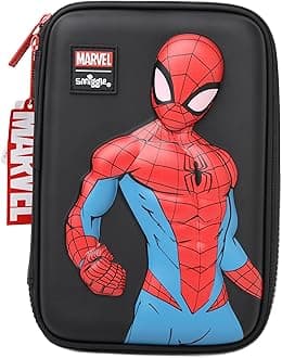 Toys Uncle Plastic Smiggle Pencil Case/Pouch For Kids (Spider-Man),Black,Red