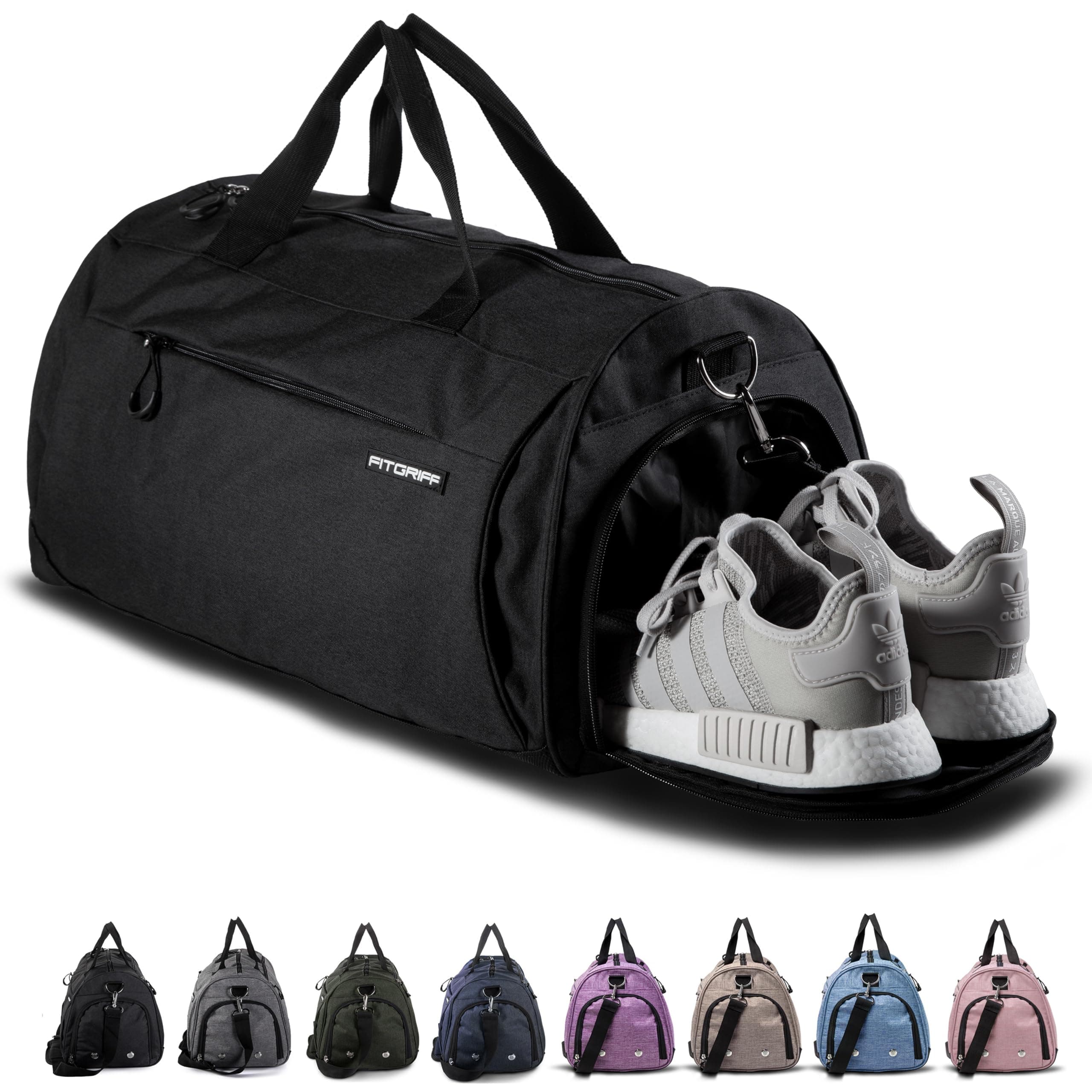 Gym Bag for Men & Women with Shoe & Wet Compartment - Duffle Bag for Travel, Sports, Fitness & Workout