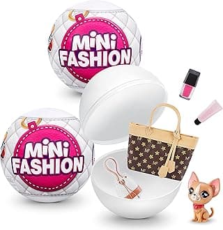 5 Surprise Mini Fashion Amazon Exclusive Mystery Brand Collectibles by ZURU (2 Pack), Gifts for Easter Basket Stuffers, Doll Accessories