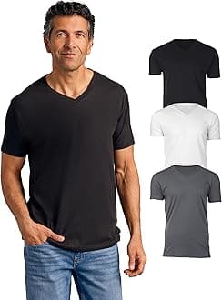 True Classic V Neck Mens T Shirt, Premium Fitted Soft Men's T-Shirts