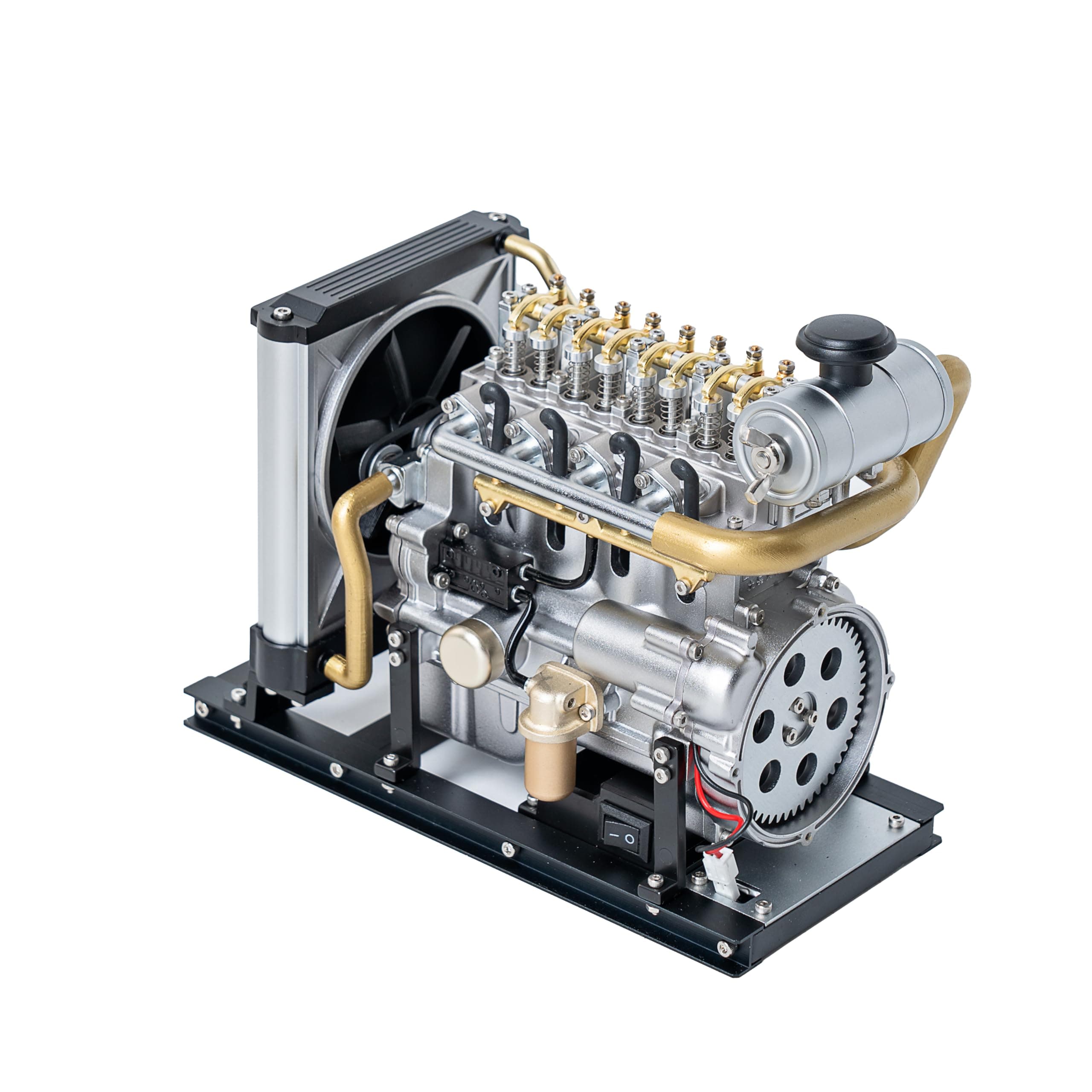 Mini Diesel Engine Model kit That Runs OHV 4-Cylinder Engine Mechanical Metal Assembly DIY Car Engine Model Kit 300+pcs DM-115