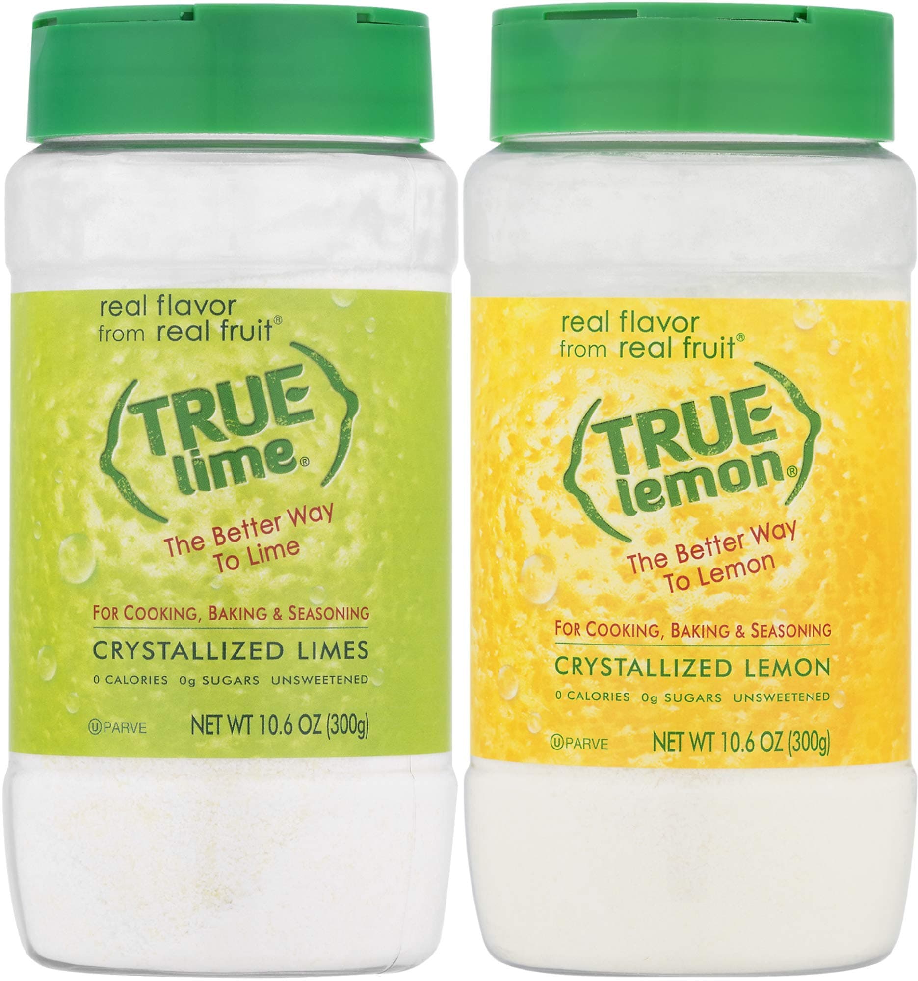 True Citrus Lemon Two Pack - Lemon Shaker and Lime Shaker - 10.6 oz