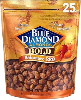 Blue Diamond Almonds, 1.56 Pound, Habanero BBQ, 25 Oz