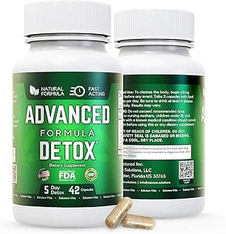Salutem Vita Advanced Detox Cleanse, Natural Detox & Cleanse with Milk Thistle, Licorice Powder, and More, Body Cleanse Detox for Women and Men, 42 Capsules