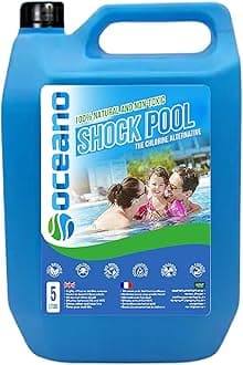 OCEANO Shock Pool Water Disinfectant – Chlorine Alternative for Swimming Pools, Spas & Jacuzzis – Gentle, Effective Water Treatment – 1 Liter Treats up to 6000 Liters of Water