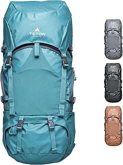 Teton 65L Signal backpack, durable and ready for hiking, camping or backpacking. Perfect lightweight travel bag with more room than you think, Alpine