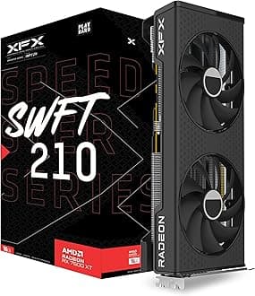 XFX Speedster SWFT210 Radeon RX 7600XT CORE Gaming Graphics Card with 16GB GDDR6 HDMI 3xDP, AMD RDNA 3 RX-76TSWFTFP