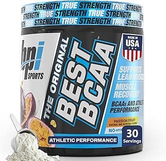 Best BCAA Powder - Muscle Recovery Support - Branched Chain Amino Acids | Building Blocks of Protein and Muscle - Post Workout Recovery – Hydration - Passion Fruit, 30 Servings