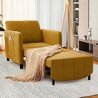 Sleeper Chair 84" Extra Long Convertible Chair Bed Upgraded 3-in-1 to 4-in-1 Pull Out Chair & Single Sofa Bed for Adult Sleeping Chairs for Living Room & Small Space