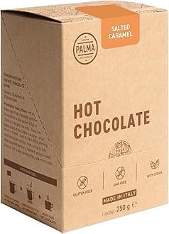PALMA Italian Hot Chocolate Sachets - Salted Caramel | 250g (10 Servings)