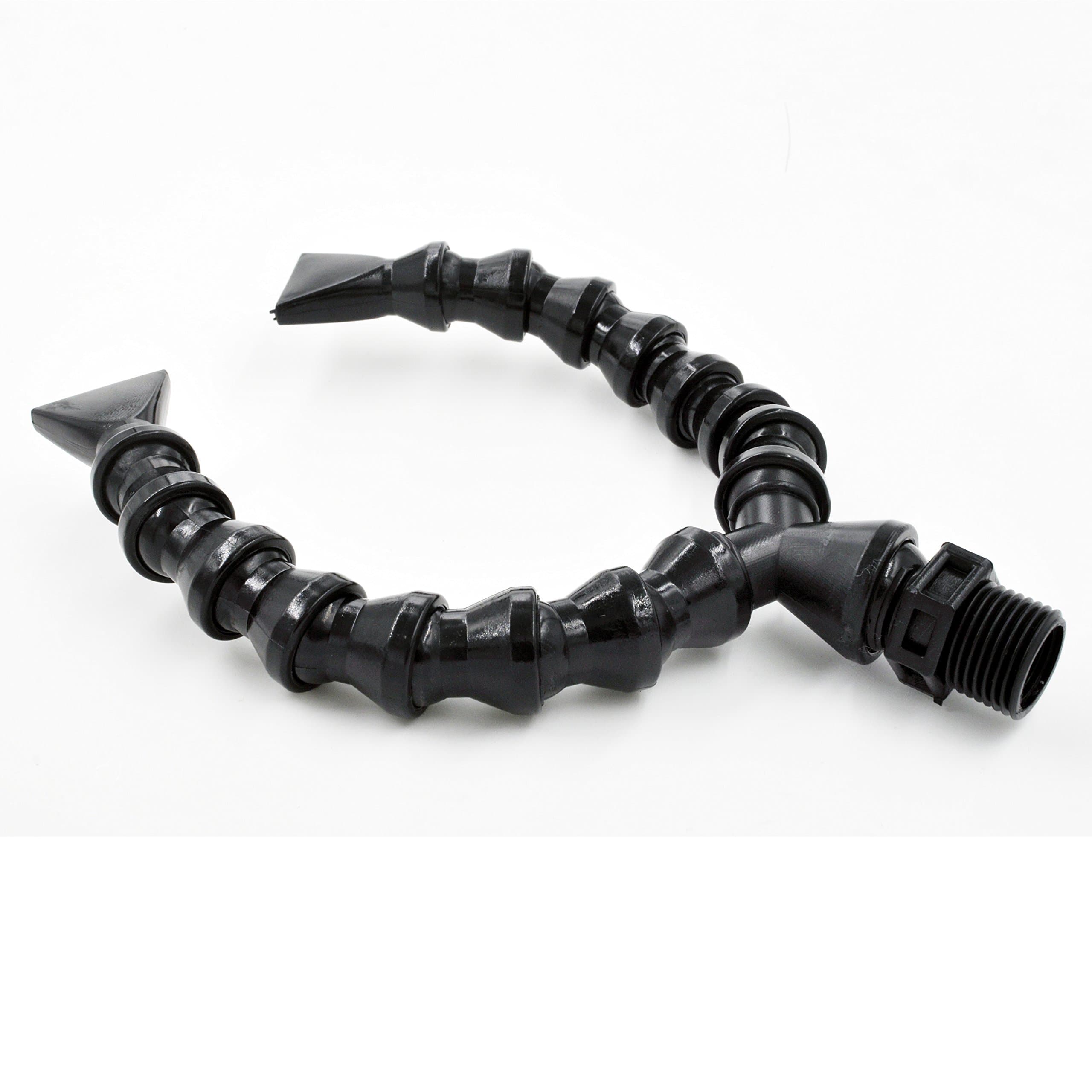 Dual Return 1/2" Round Nozzle Plastic Flexible Adjustable Water Oil Coolant Pipe Hose for Aquarium