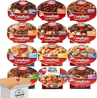Variety Gift Basket Assortment of Hormel Compleats Microwavable Pantry Staple Meals - 12 Flavor (12 Count)