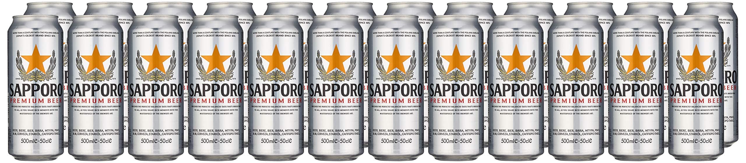 Sapporo Beer Can, 24 x 500ml