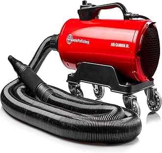 Adam's Polishes Air Cannon Jr. - High Powered Filtered Car Wash Blower | Dry Before Car Cleaning, Car Detailing, Car Wax, or Ceramic Coating | Auto Tool Kit Gift Boat RV Motorcycle