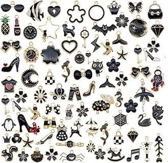 30pcs Mixed Enamel Charms Pendants for Jewelry Making Bulk lot Necklace Earrings Bracelet Craft Findings