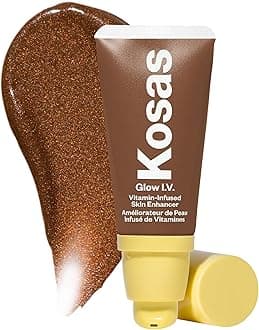 Kosas Glow I.V. Vitamin-Infused Skin Enhancer Face Makeup - Tinted Beauty Highlighter for a Healthy Glow - Revitalize