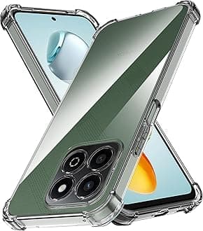 Anoowkoa TPU Case for Honor 200 Smart Phone Case Clear with Built-in Camera Lens Protector Thin Transparent Protective Back Cover Soft Flexible Bumper Hybrid Silicone Case