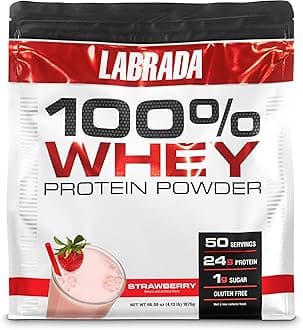 Labrada Nutrition 100% Whey Protein Whey Protein Strawberry 4.13 lbs (1875 g)