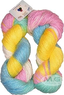 M.G ENTERPRISE Glow Knitting Yarn Wool, Tecoma 80 GMS Woolen Crochet Yarn Thread. Best Used with Knitting Needles, Crochet Needles-YO Art-CJF