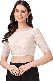 Women Hakoba cotton high neck Blouse (pack of 1)