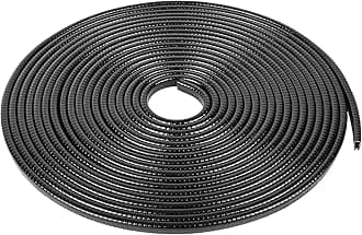 MYFAMIREA 13Ft(4M) Car Door Edge Guards - U Shape Edge Trim Rubber Seal Protector - Anti-Collision Clips Fit Most Cars