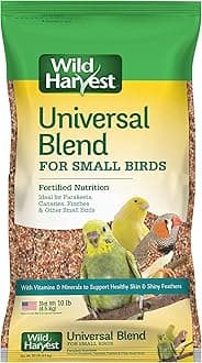 Wild Harvest Universal Blend for Small Birds, 10 LB Bag, Fortified Nutrition (P-99284)