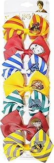 Harry Potter Hair Bows - Hair Accessories Gift Set - 7 Pcs 4 Inch Bundle - Hair Bows for Girls - Different character on each clip - Alligator Clip - Ages 3 +