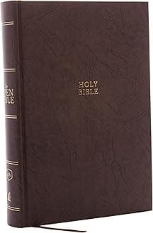 The KJV Open Bible: Complete Reference System, Brown Hardcover, Red Letter, Comfort Print: King James Version