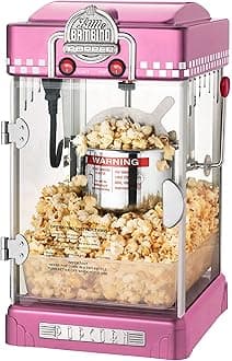 Little Bambino Popcorn Machine - 2.5oz Tabletop Movie Theater Popcorn Popper with Stainless-Steel Kettle by Great Northern Popcorn (Pink)