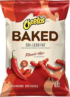 Cheetos Baked Flamin' Hot Cheese Snack, 7.625 Oz