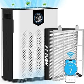 DAYETTE H14 Smart Air Purifiers for Home Large Room Up to 3000 Ft², Air Purifier with Washable Filters, APP & Alexa Control & 22 dB Sleep Mode for Bedroom Living Room