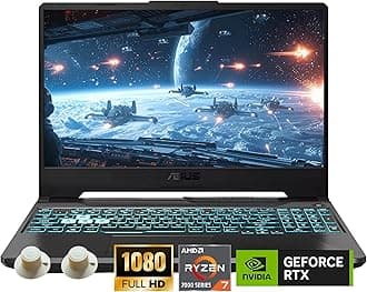 TUF A15 Gaming Laptop, AMD Ryzen 7 7435HS Processor, NVIDIA GeForce RTX 3050, 15.6 inch Full HD Display, 16GB DDR5 RAM, 1TB SSD, Backlit Keyboard, Windows 11 Home, Wi-Fi, Alpacatec Accessory