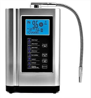 Tyent Alkaline Water Ionizer - PH 3.5-10.5, Up to -500mV ORP, 8000L Filter, 7 Settings, Auto-Clean, Voice Control