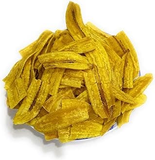 HARIBHAI DAMODAR MITHAIWALA - LOW FAT LONG YELLOW BANANA CHIPS - 400 GMS