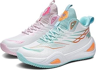 Men's High-Top Basketball Shoes - Slip-Resistant Durability, Street Art Design Athletic Sneakers for Indoor/Outdoor Sports