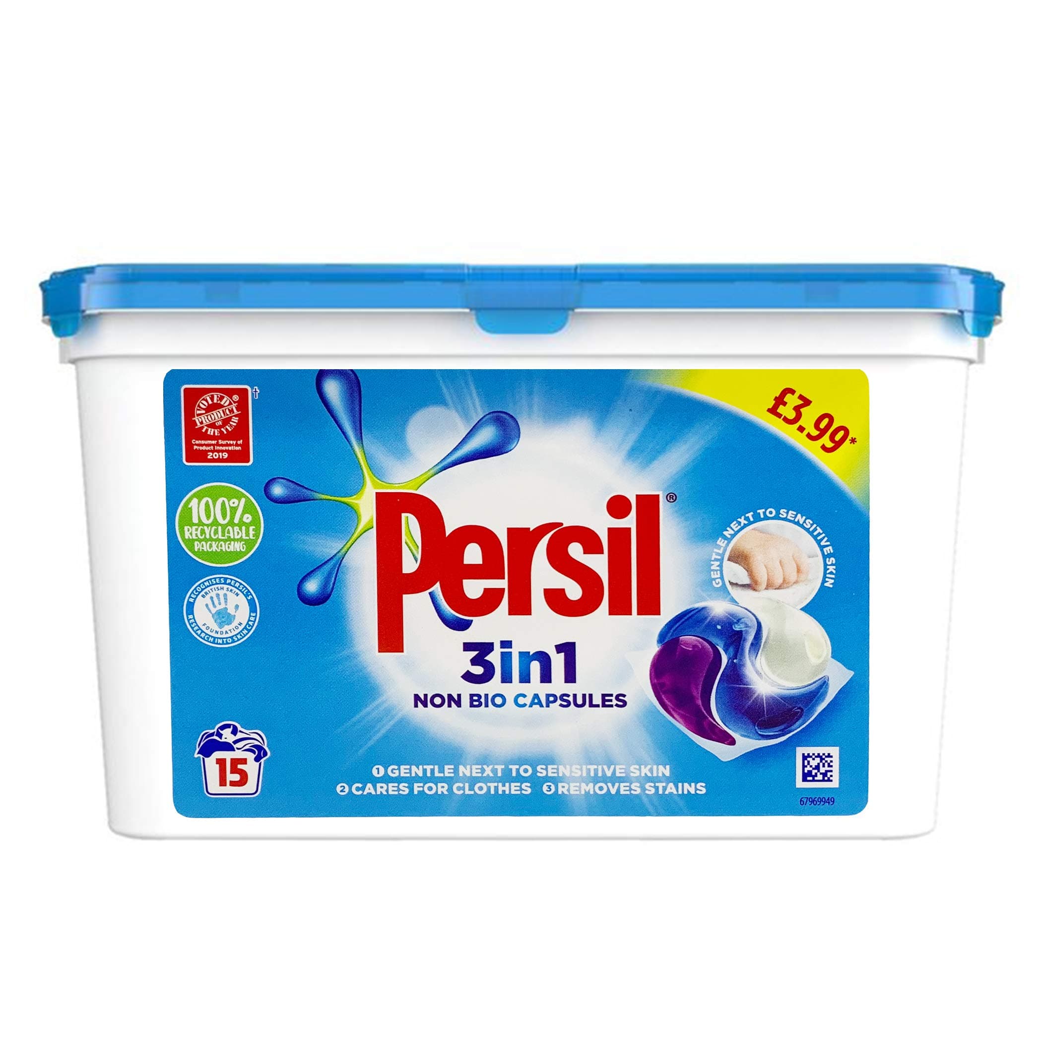 Persil 3 in 1 Non Bio Capsule 15s