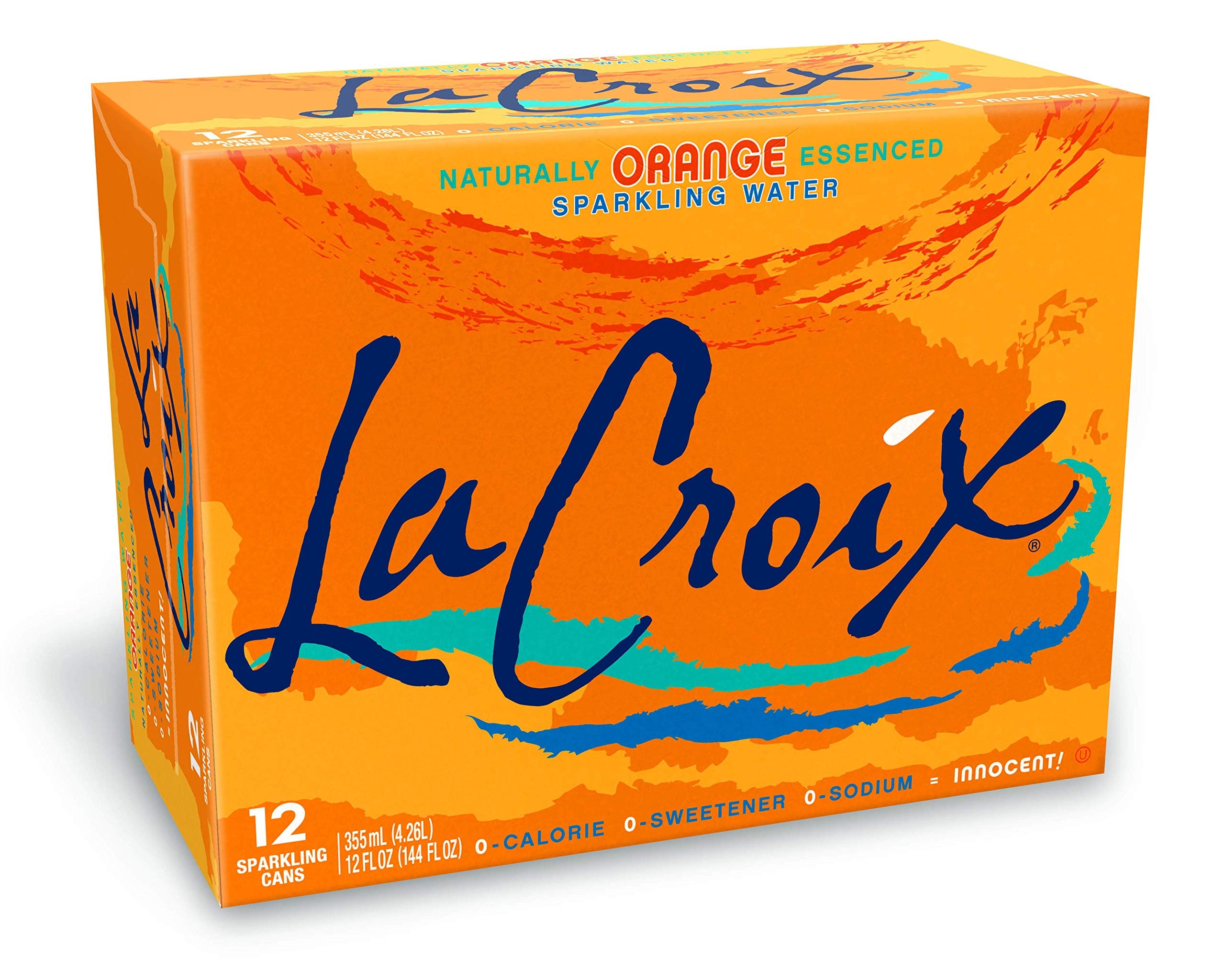 La Croix Sparkling Water, Orange, 12 Fl Oz (pack of 12)