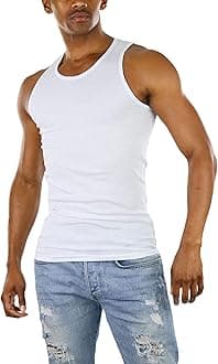 ToBeInStyle Men’s Workout A-Shirt Long Muscle Shirt Tank Top