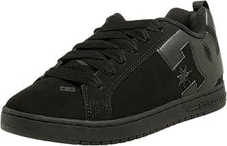 DC mens Court Graffik Sneaker, Black/Black/Battleship, 8.5 M US