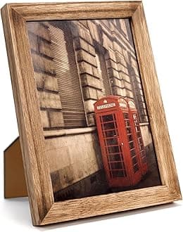 UHUD CRAFTS Wooden Photo Frame/Picture Frame With Modern Acrylic Glass,Solid Wood Photo Frames For Table And Wall Decor(7X5 Inches),Rectangular