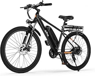 Qlife Racer Electric Bike for Adults - 21-Speed Mountain Lightweight Ebike with Peak 1000W/750W 25MPH/22MPH Brushless Motor, 375Wh Removable Battery, 26X2.1 Tire Step Over E-MTB, Up to 40 Miles