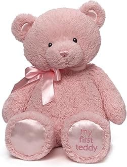 Baby GUND My First Teddy Bear, Ultra Soft Animal Plush Toy for Babies and Newborns, Pink, 18”