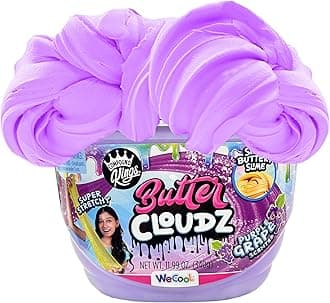 COMPOUND KINGS Fluffy Butter Cloudz Compound Bucket for Girls & Boys |Sensory Toys | Non-Toxic & Non-Sticky | Stress Relieving Tactile | (Grape Popsicle)