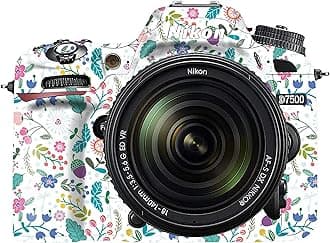 Premium DSLR Camera Scratchproof Protective Skin for Nikon D7500 - No Residue Removal, Bubble Free, Scratch Resistant, Stretchable, HD Quality Printed - HDCS-Nikon-D7500 (Design 17)