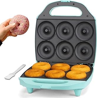 Baker's Friend Baker'S Friend Home Mini Donut Maker, 6x3'' Mini Donut Maker, Donut Maker for Kids, Donut Maker, Donut Maker