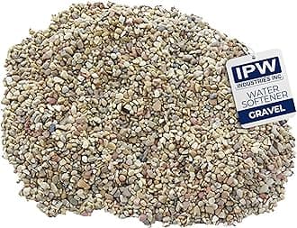 IPW Industries Inc Water Softener Gravel - Garnet Filter Bed Media for Filter Tanks, Water Conditioners, and Water Softeners - Pure Filtration Grade Bedding Perfect for Backwashing Tanks (15 Lbs)