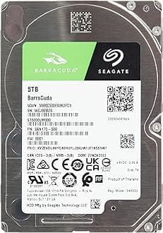 Barracuda 2.5in 5tb Sata 2.5in 5400rpm 6gb/s 128mb 15
