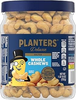 Fancy Whole Cashews with Sea Salt, 26 Ounces ( Pack of 1) Resealable Jar - Made with Simple Ingredients - Good Source of Vitamins and Minerals - Kosher (Packaging May Vary)
