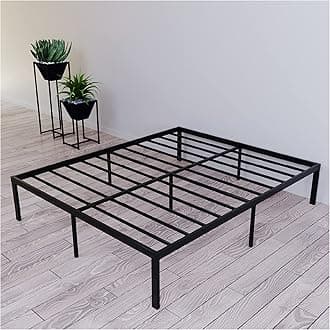 Dreamzie - Metal Bed Frame 140x190 with Storage - Sturdy and 20min Easy Assembly Bed Frames - Large Storage with 41cm Height